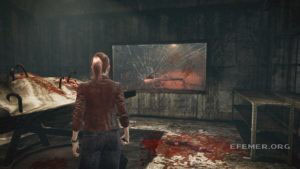 Стекло, за которым спрятан документ №1, Resident Evil Revelations 2