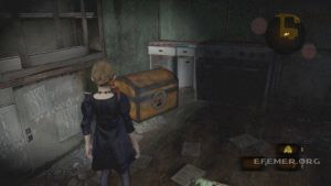 Сундук №5, стоящий внутри здания, Resident Evil Revelations 2