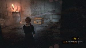 Сундук №9, стоящий возле горящей бочки, Resident Evil Revelations 2