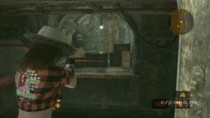 Эмблема вышки №6, скрытая за ящиками, Resident Evil Revelations 2