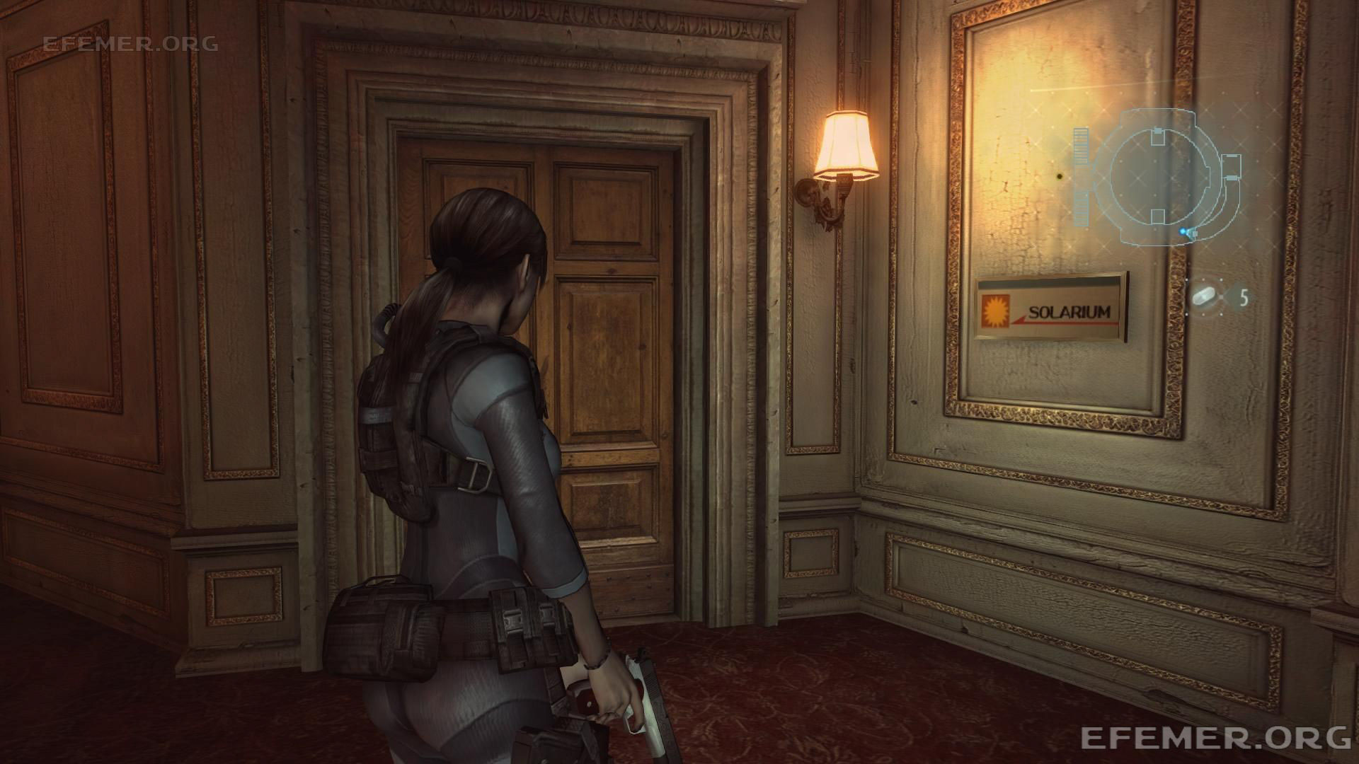 Указатель показывающий путь к солярию, Resident Evil Revelations