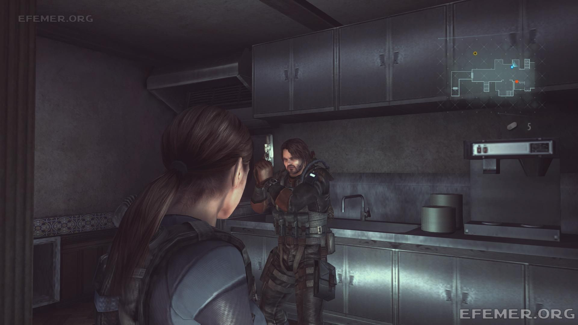 Кухня как ориентир для отпечатка руки №13, Resident Evil Revelations