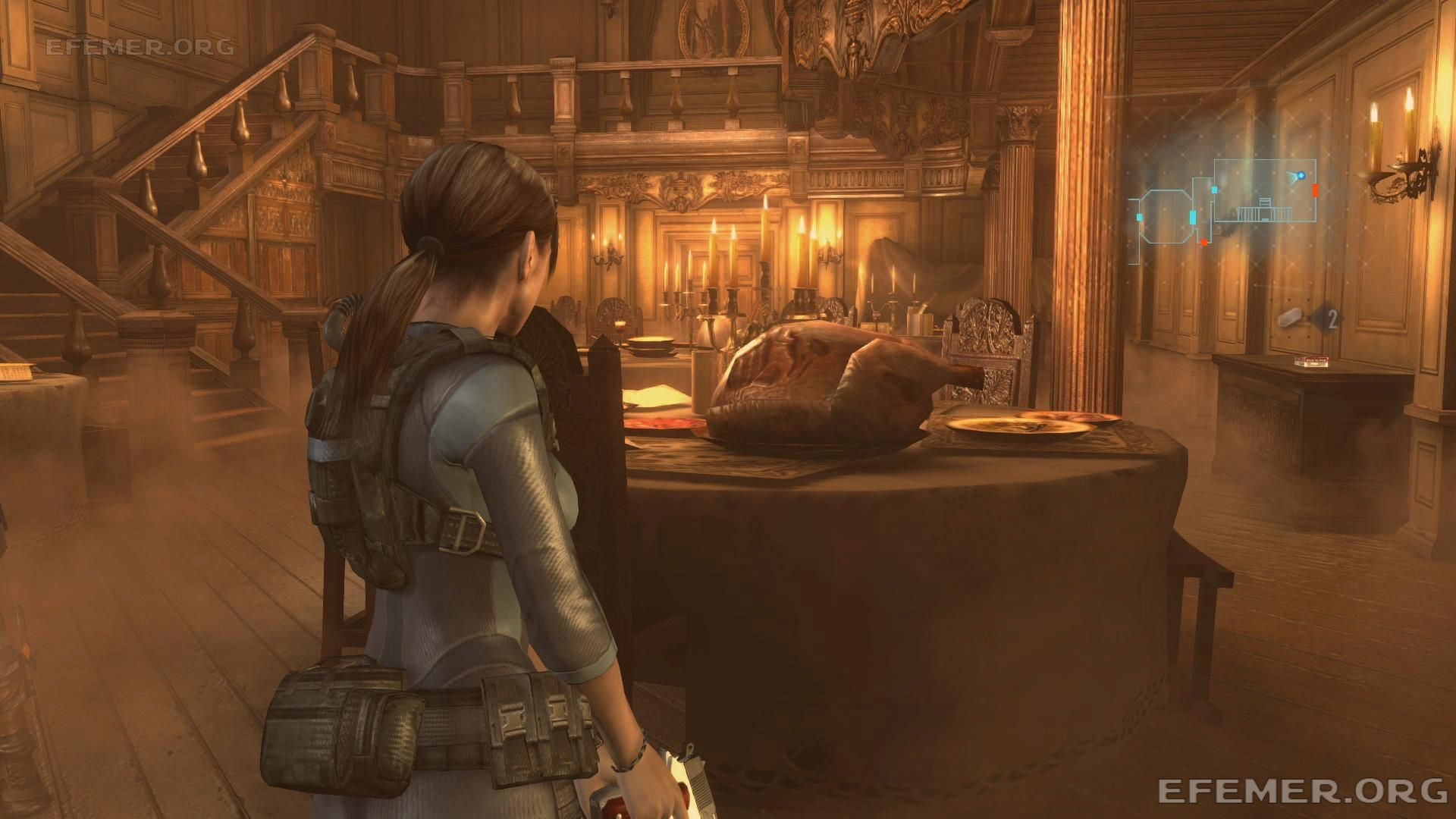 Индейка как ориентир для отпечатка руки №7, Resident Evil Revelations