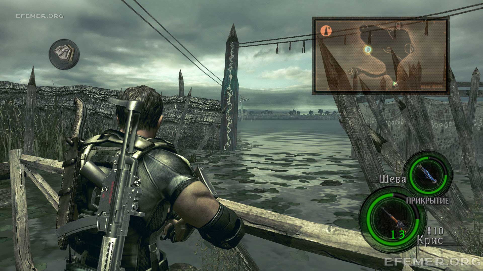 Место, из которого можно попасть в эмблему №12, Resident Evil 5