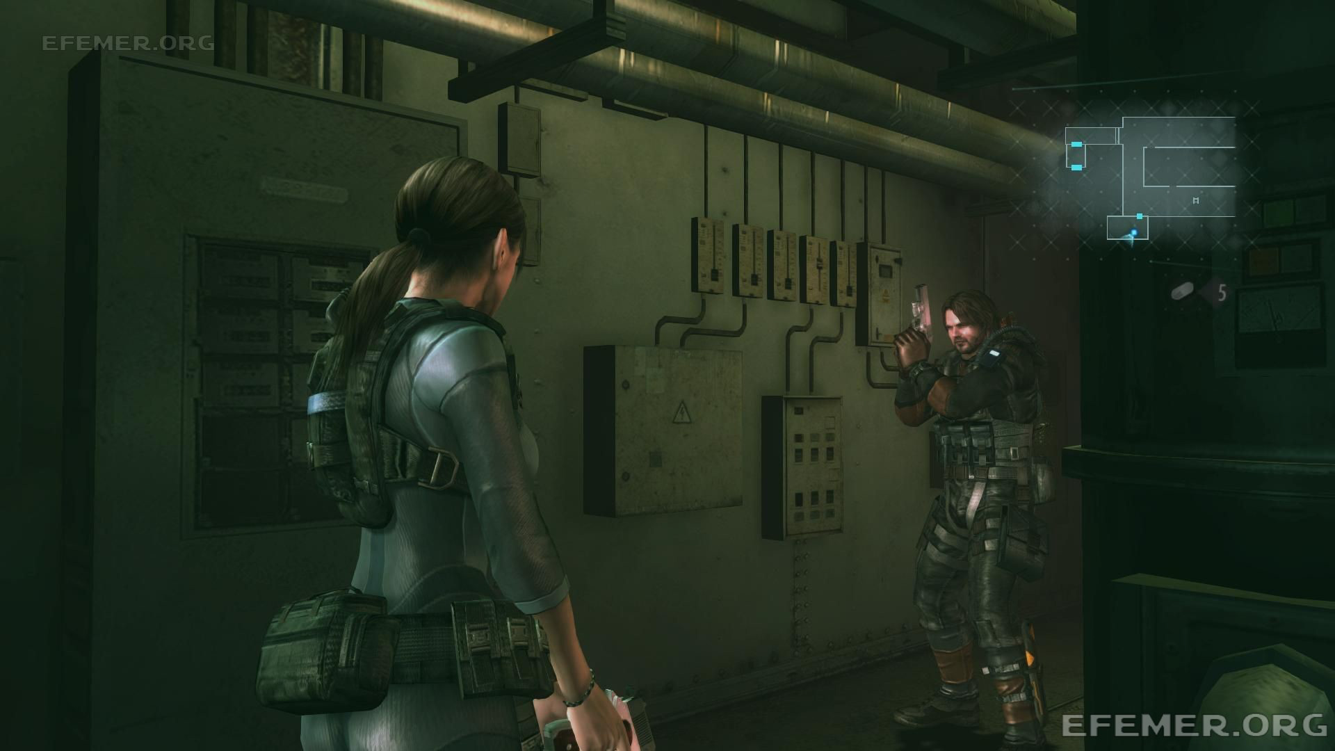 Электрический щиток как ориентир для отпечатка руки №11, Resident Evil Revelations