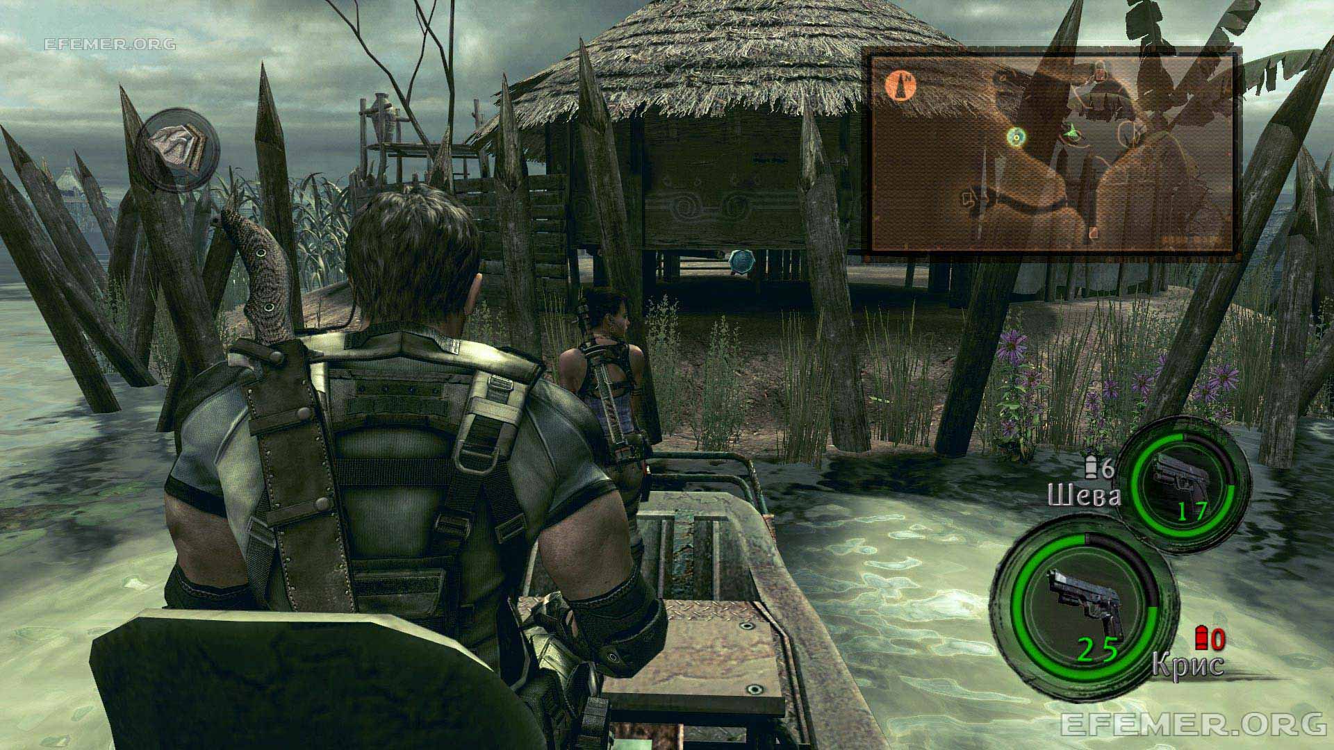 Эмблема BSAA №13, закреплённая на хижине, Resident Evil 5