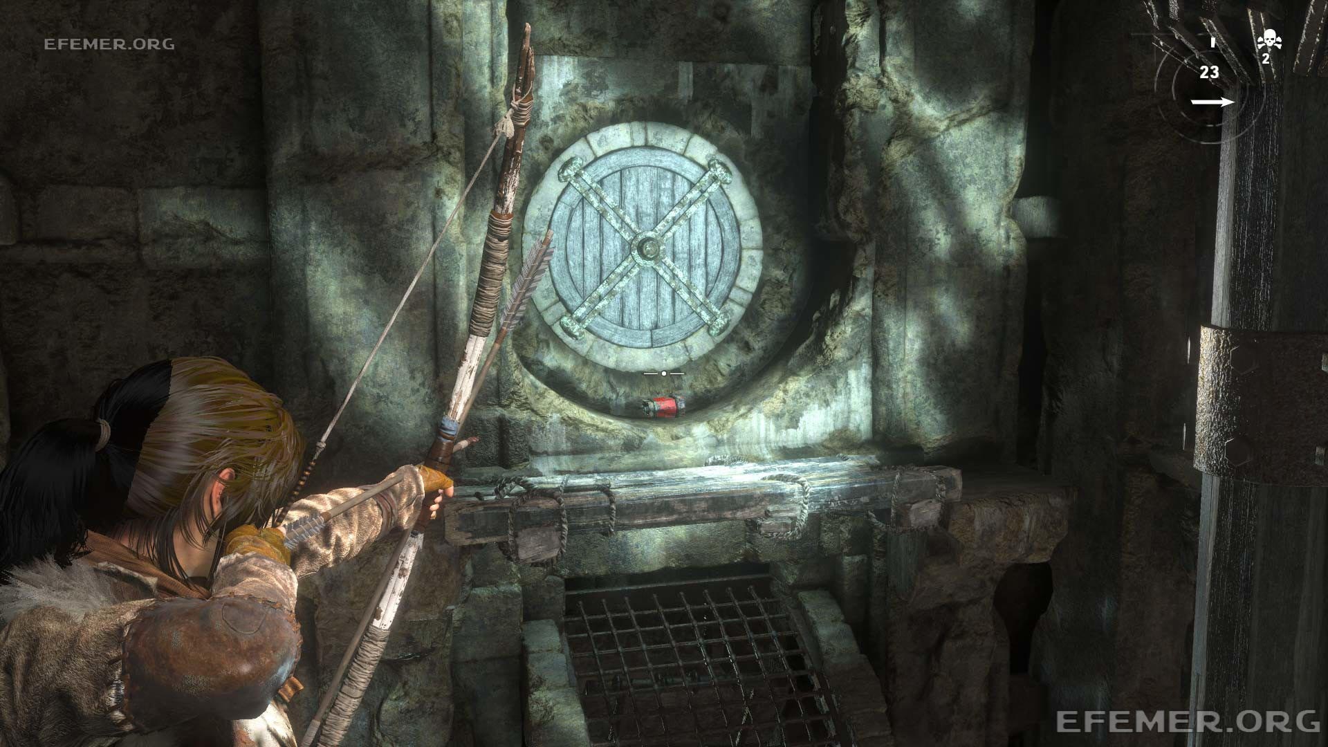 Ещё одна затычка, которую нужно взорвать, Rise Tomb Raider