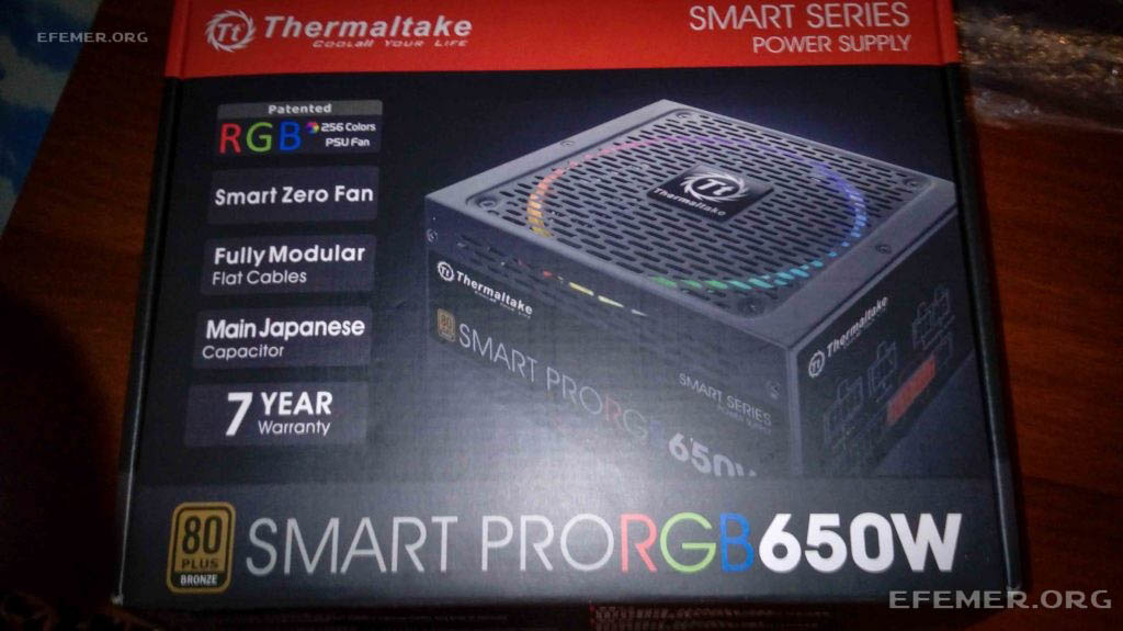 Коробочка блока питания Коробочка блока питания Thermaltake Smart PRO RGB 650W