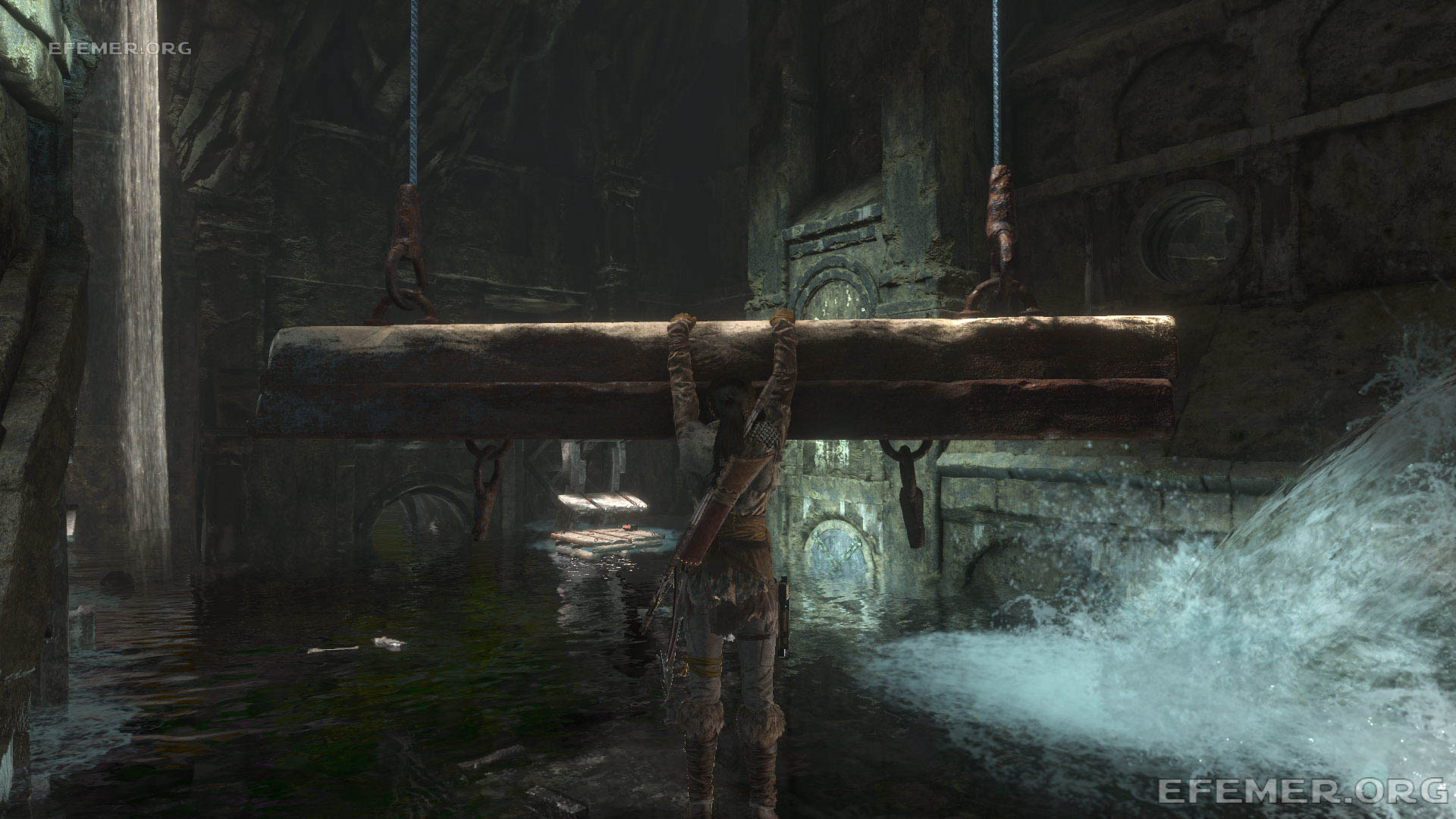 Механизм подающий воду в гробницу, Rise Tomb Raider
