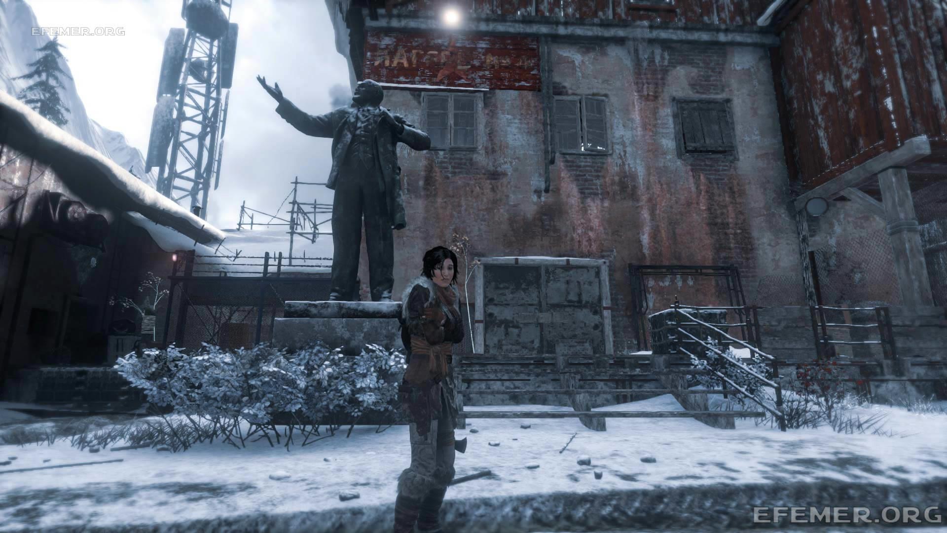 Тюремный лагерь в игре Rise Tomb Raider