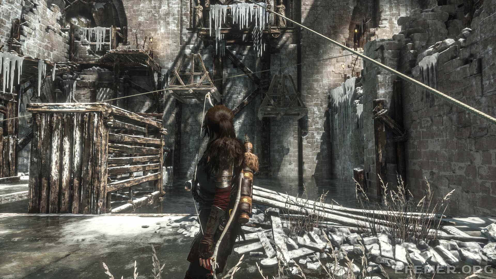 Площадки, которые нужно выровнять для прохождения Долины Греха, Rise Tomb Raider