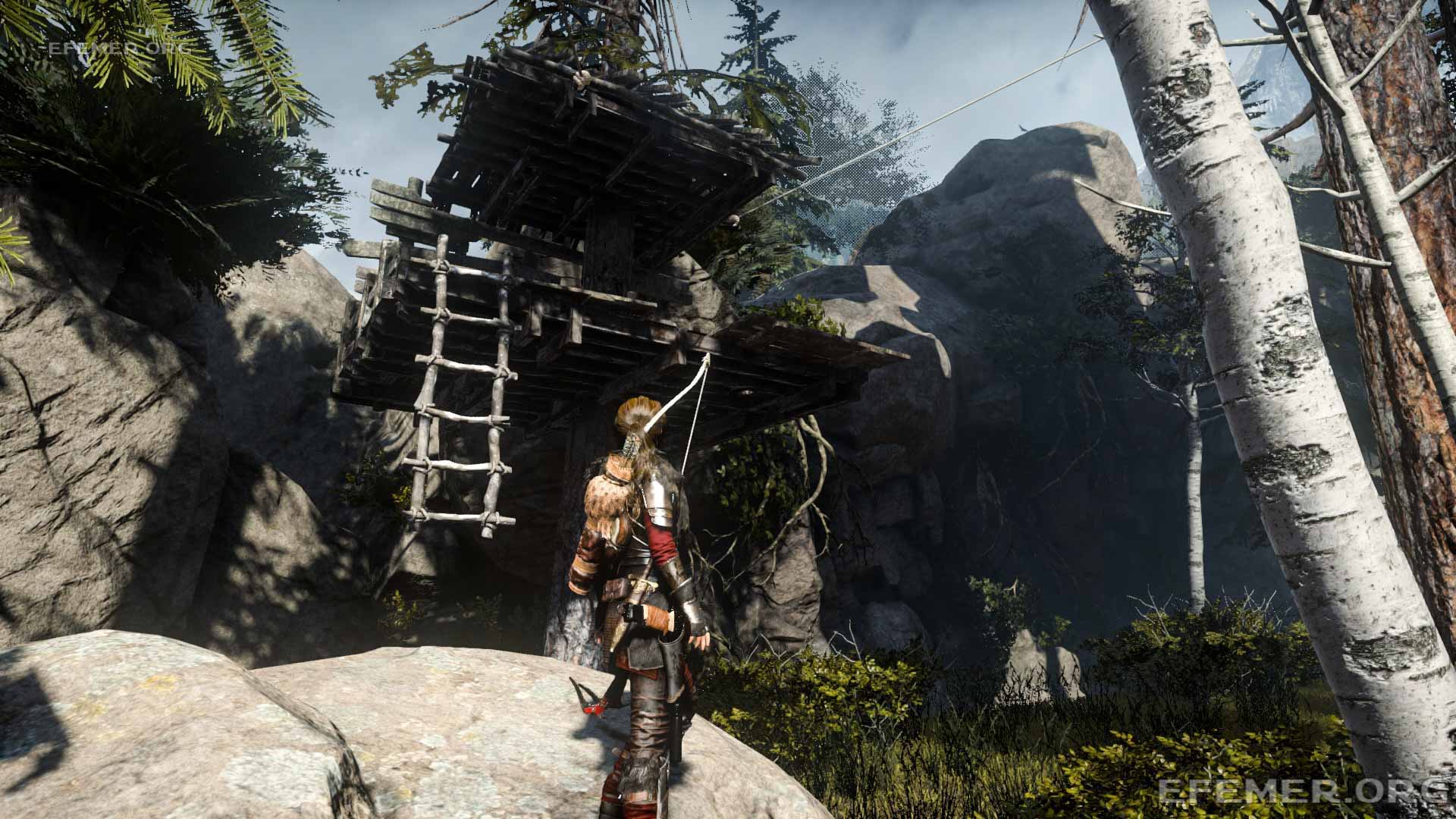 Деревянная постройка как ориентир для кролика №1, Rise Tomb Raider