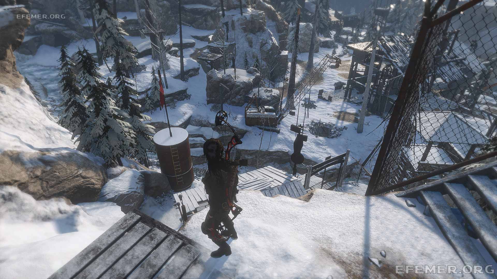 Флаг №3, закреплённый на цистерне, Rise Tomb Raider
