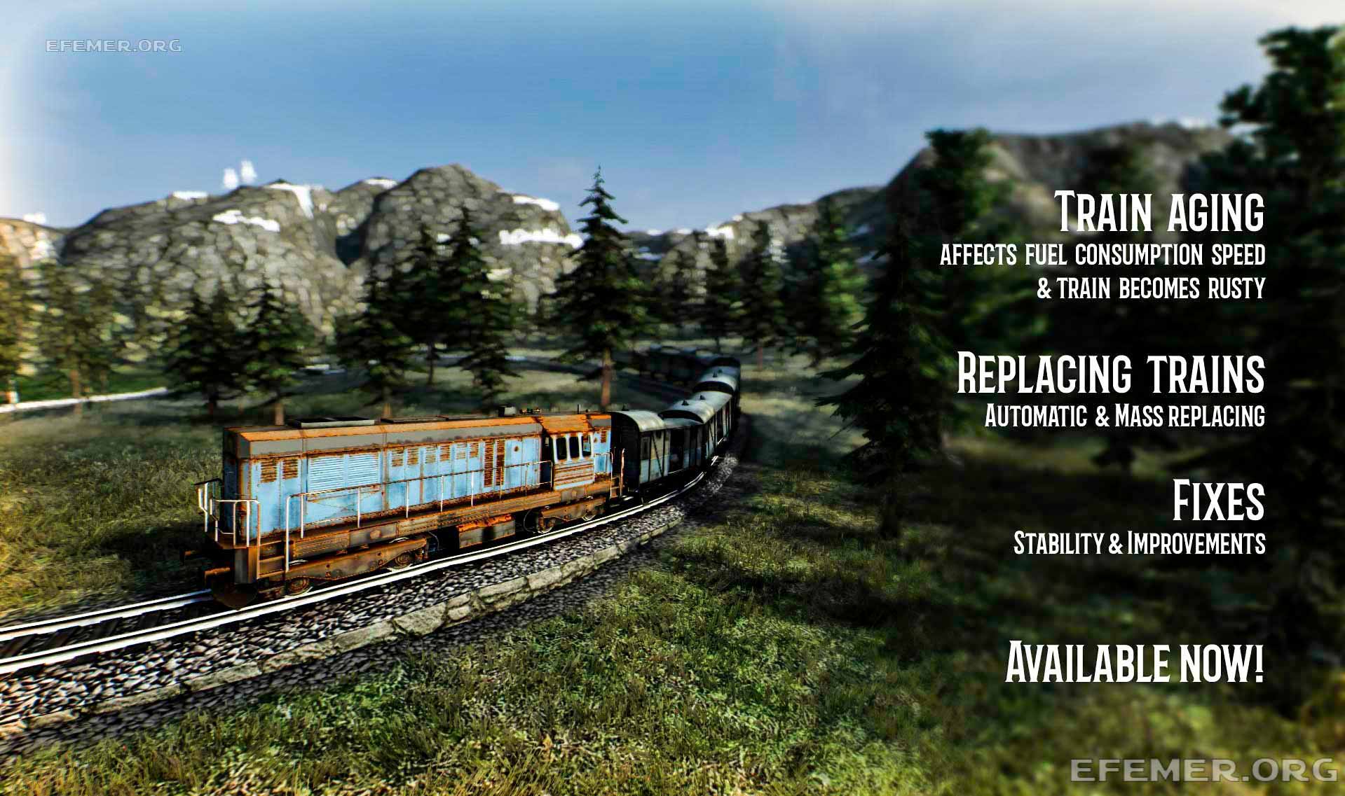 Обложка патча «Train aging» из игры Mashinky