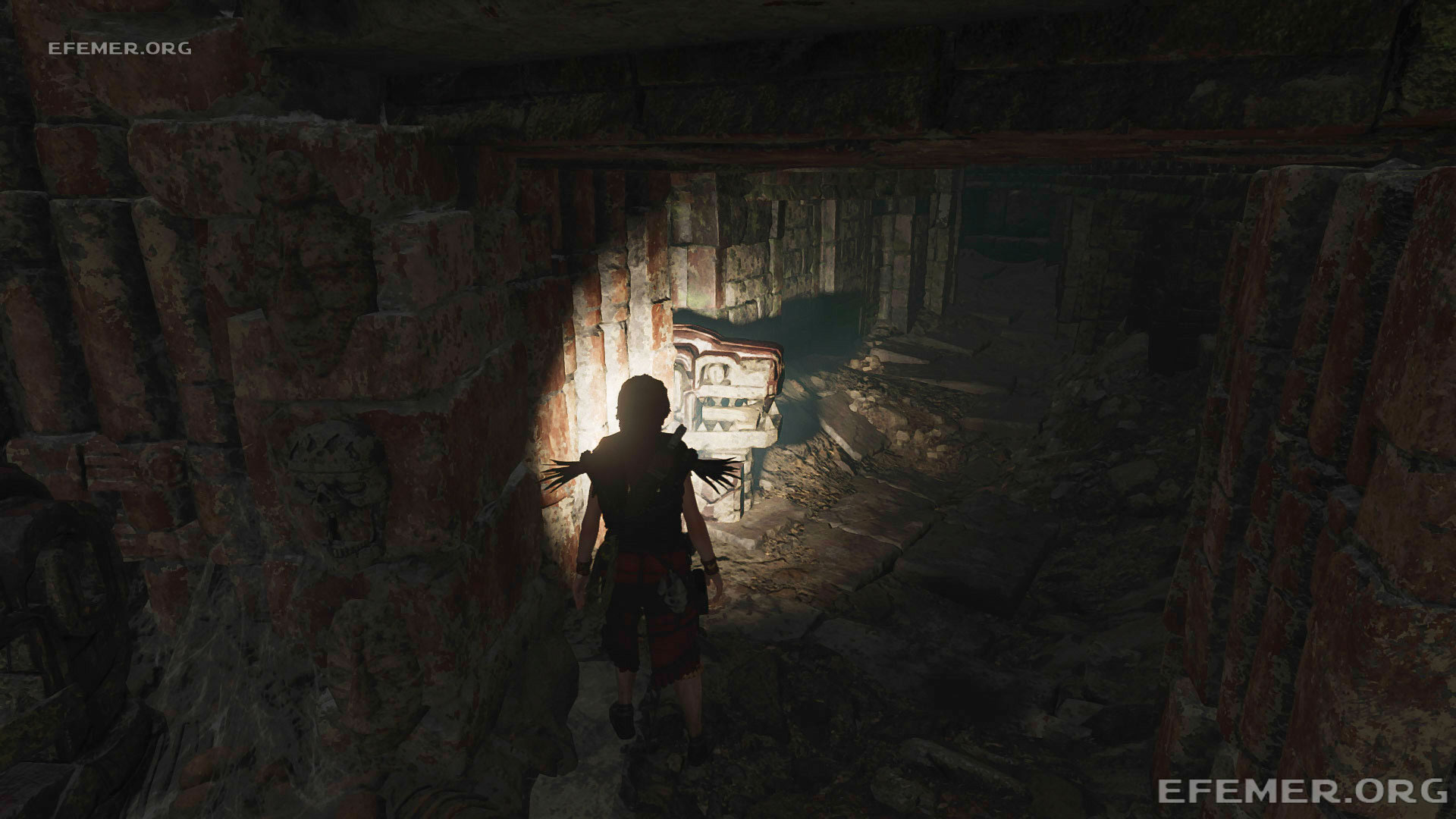 Голова динозавра как ориентир для карты архивариуса №1, Shadow Tomb Raider