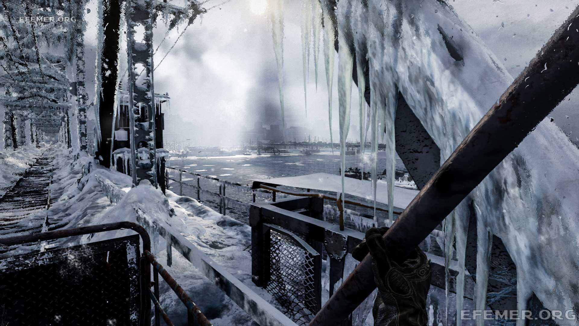 Мост через Обь в игре Metro Exodus