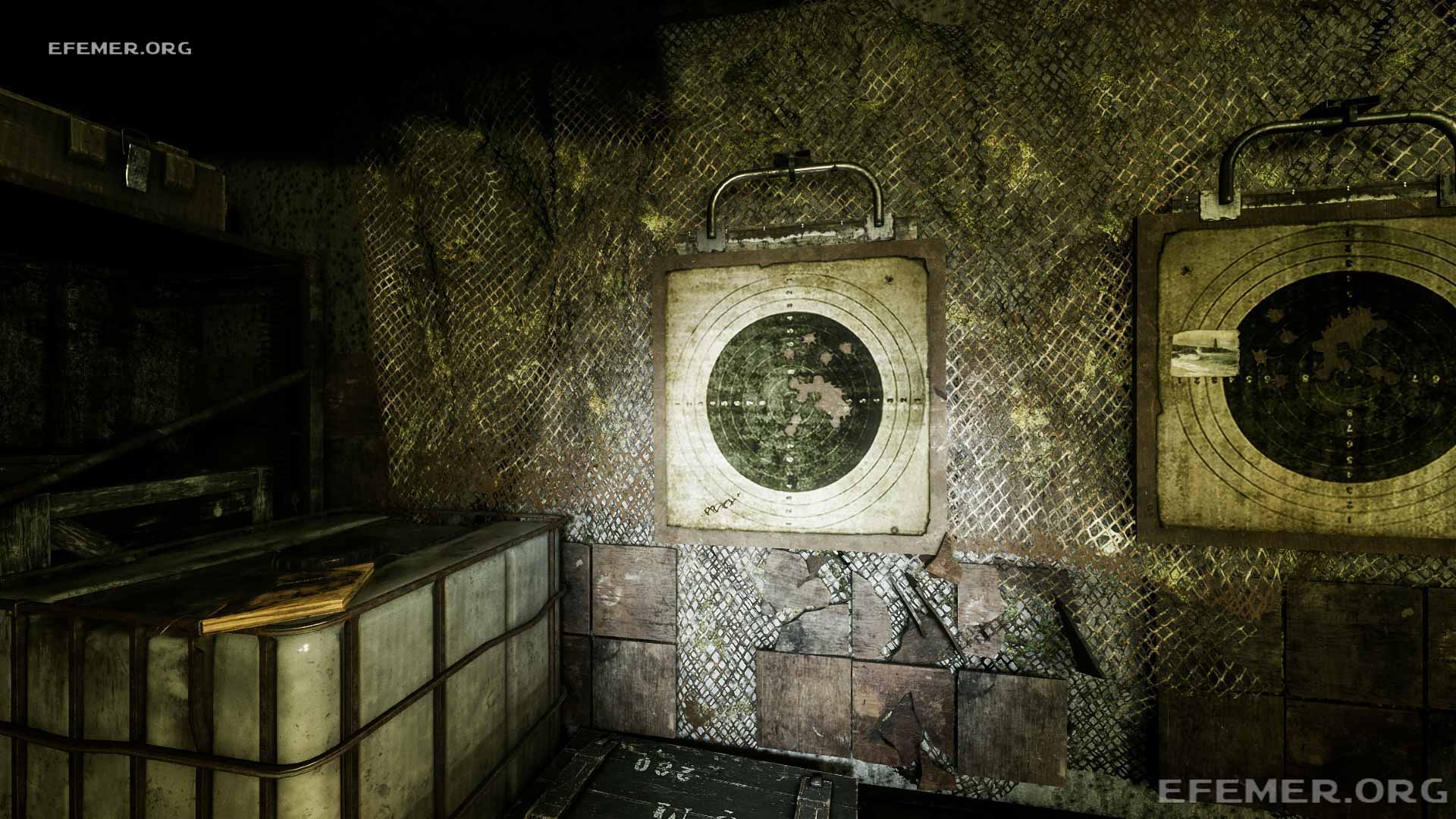 Открытка №9 и дневник №2, находящиеся около мишени, Metro Exodus