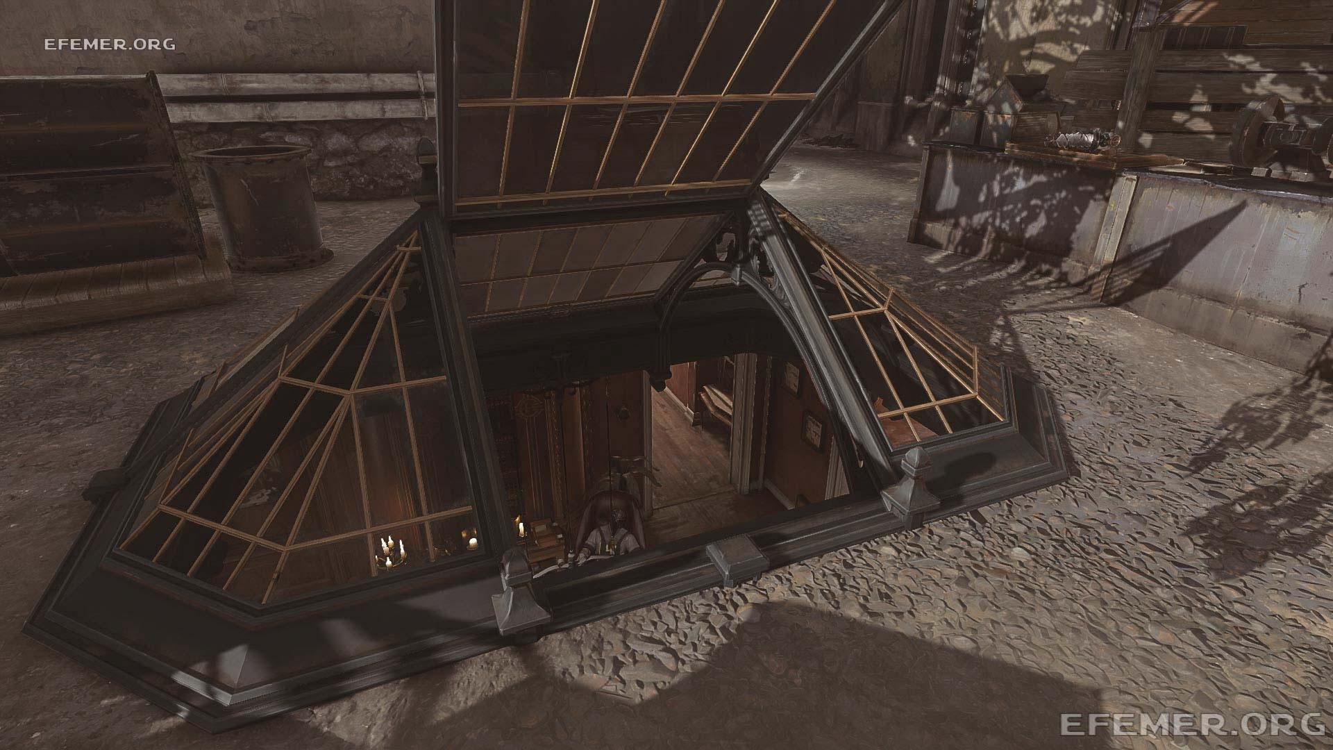 Люк в крыше здания, Dishonored 2