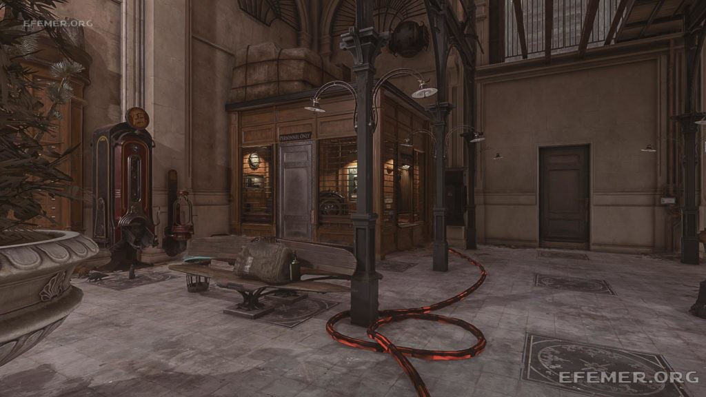 Касса, внутри которой лежит чертёж №1 «Пироакустическое покрытие», Dishonored 2