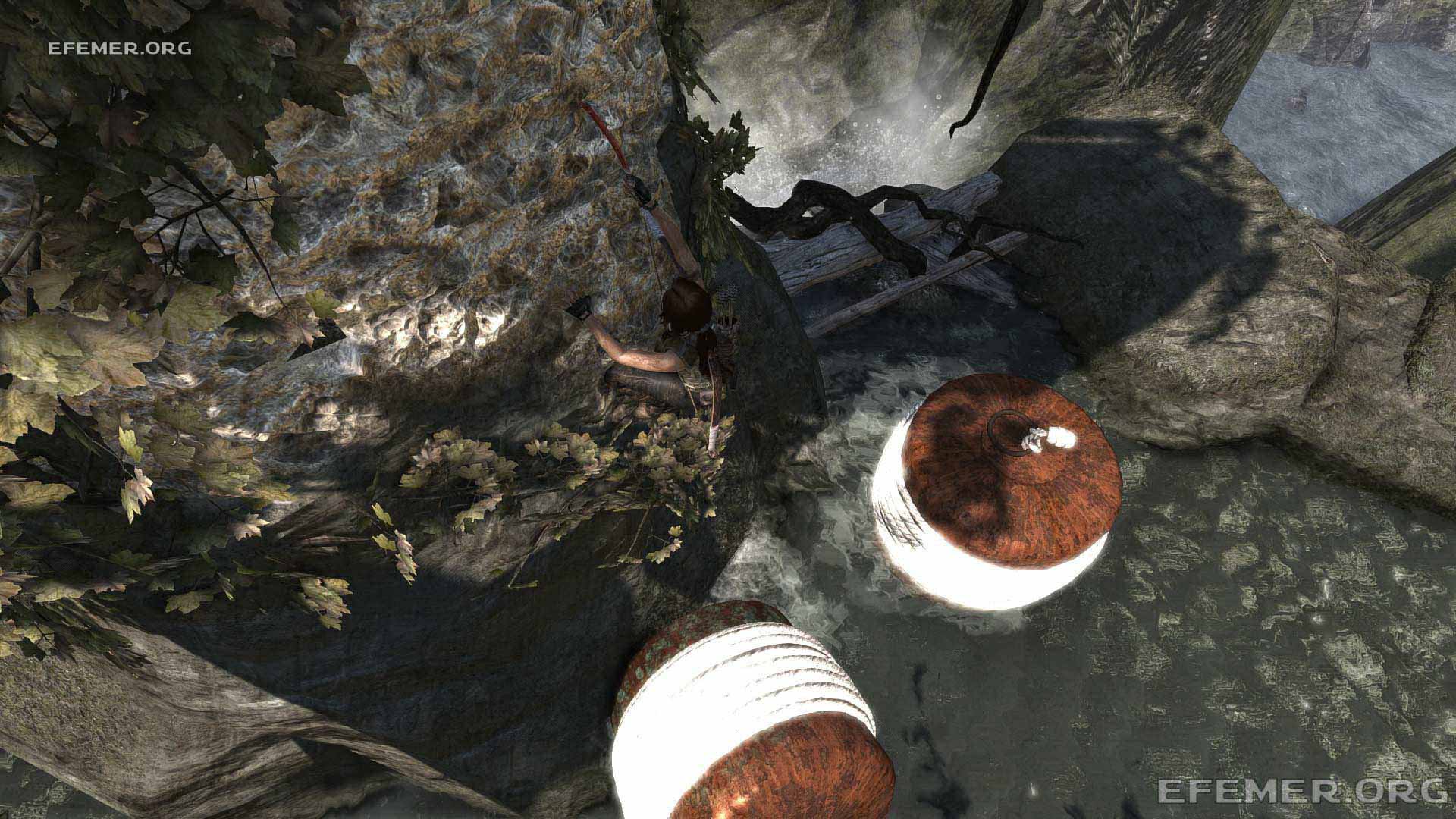 Поплавки, на которые можно встать, Tomb Raider 2013