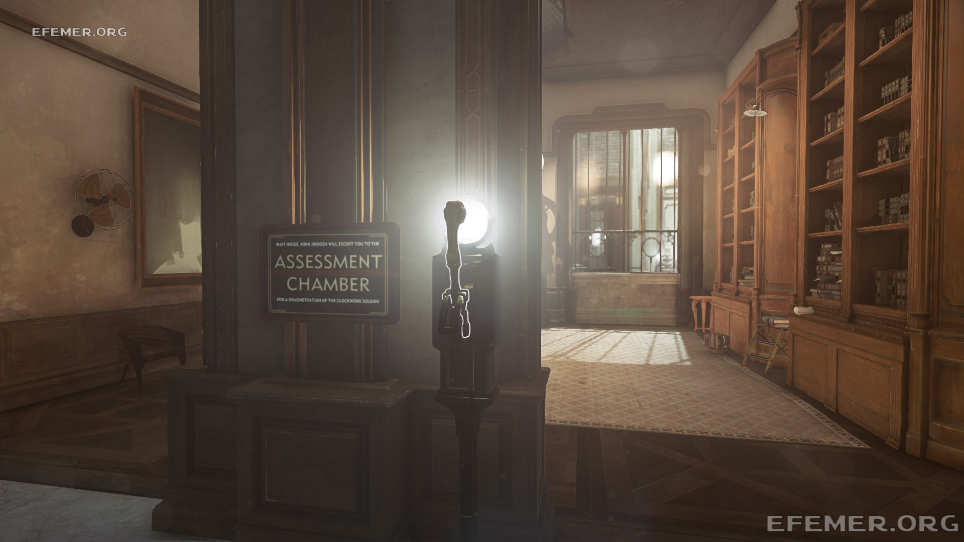 Рычаг в комнате ожидания, Dishonored 2