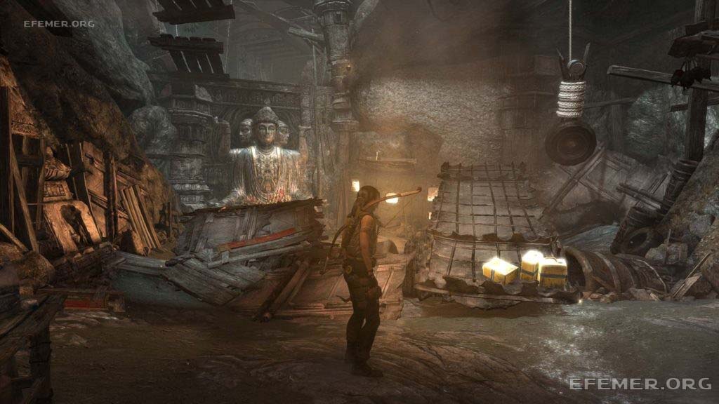 Канистры, заброшенные на платформу Канистры, заброшенные на платформу, Tomb Raider 2013