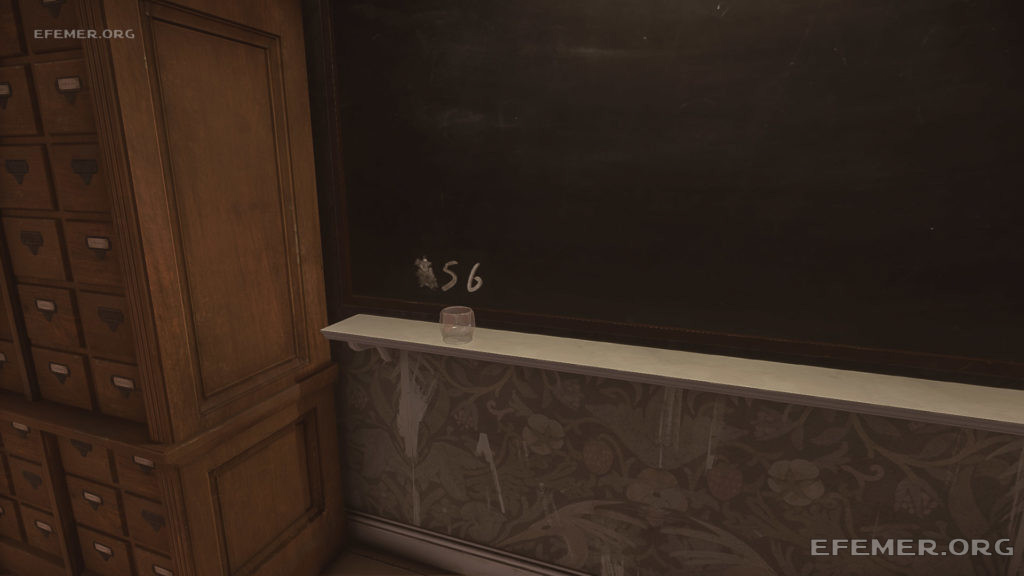 Шифр от сейфа, написанный на доске, Dishonored 2