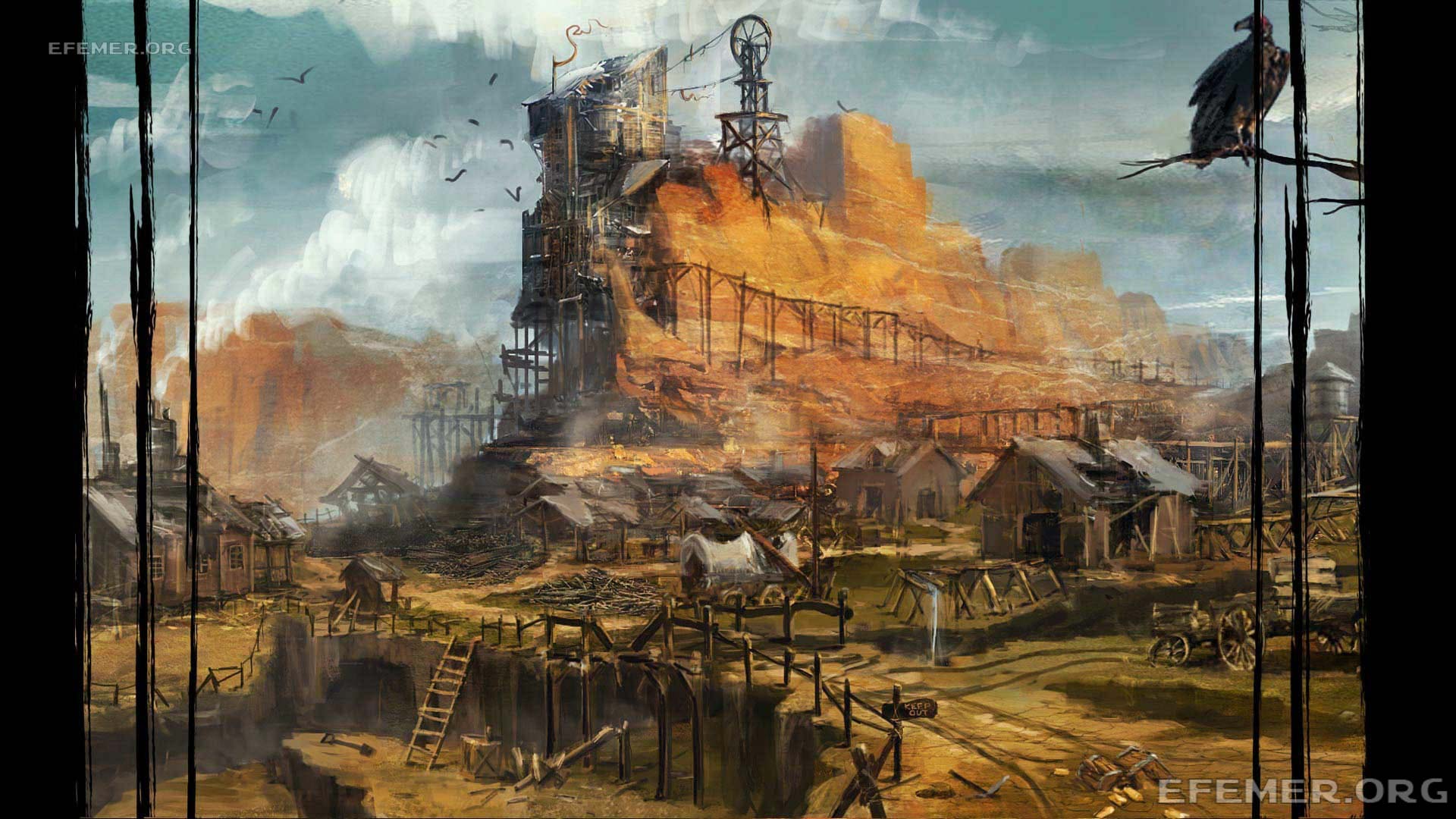Арт «Gold Mine» из игры Call of Juarez - Gunslinger