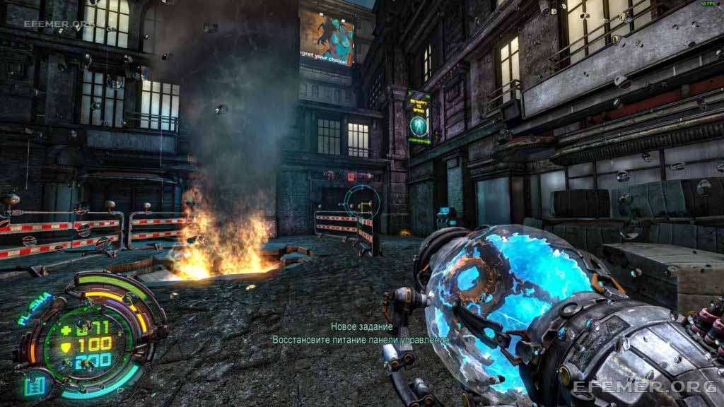 Ворота, который нужно взорвать, чтобы добраться до тайника №3, Hard Reset Redux