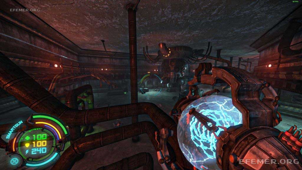 Трубы, по которым можно добраться до тайника №5, Hard Reset Redux