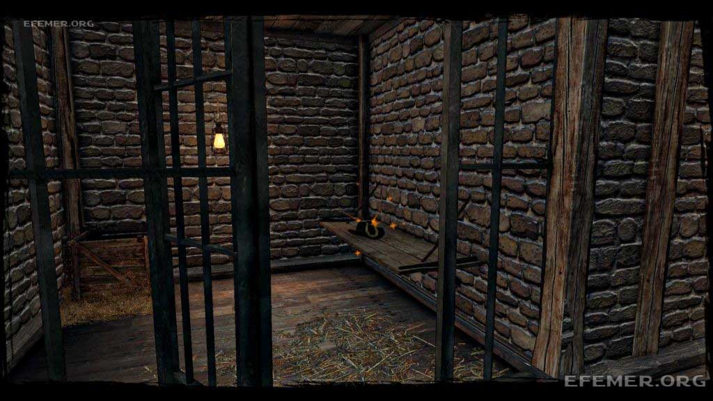 Секрет №1 “Билли Кид”, лежащий на нарах, Call of Juarez - Gunslinger