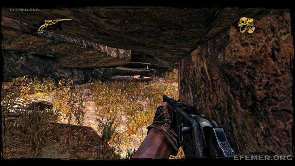 Секрет №3 “Старик Клэнтон”, скрытый рядом со скалой, Call of Juarez - Gunslinger