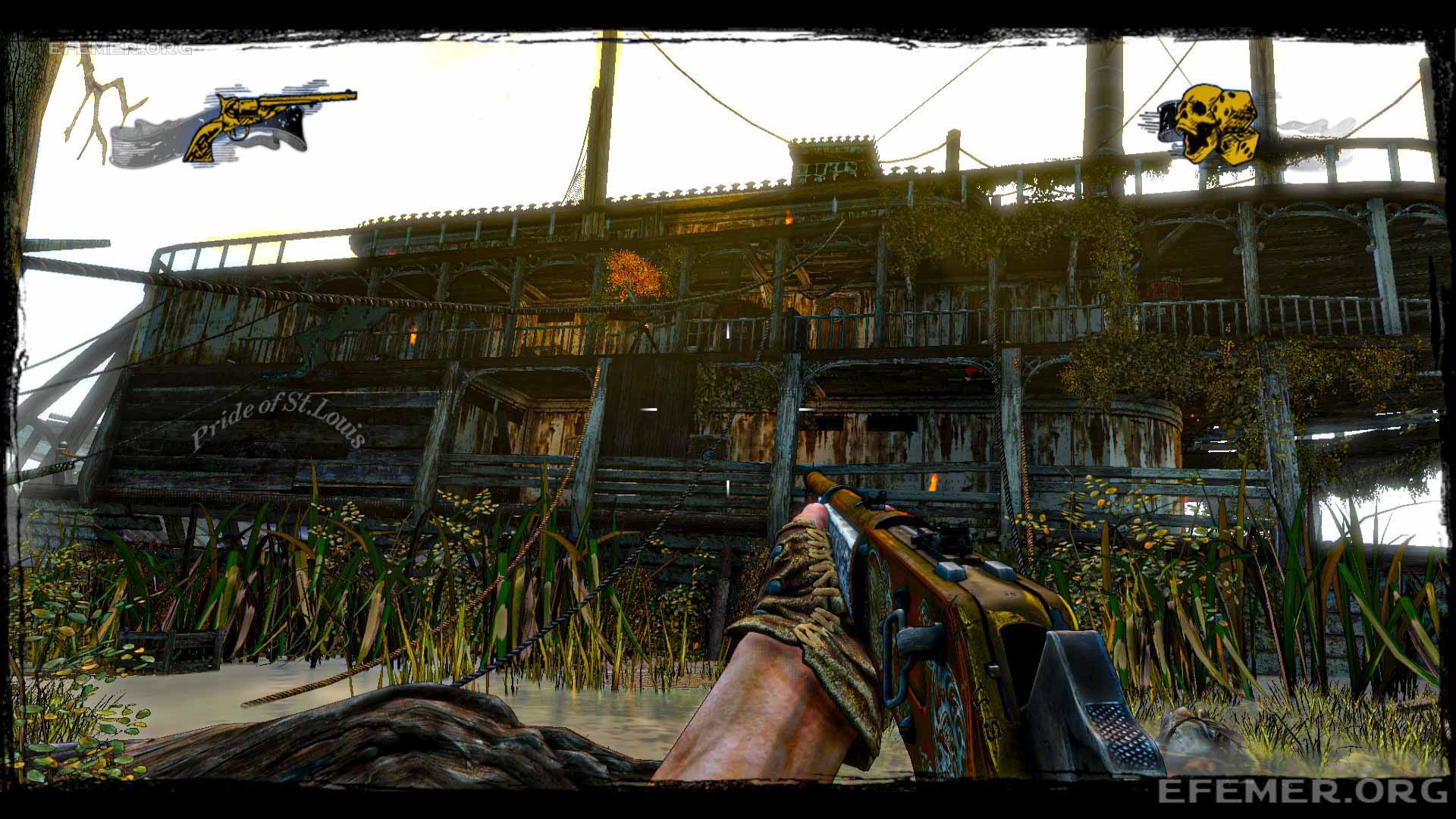 Пароход «Гордость Сент-Луиса» в игре Call of Juarez - Gunslinger