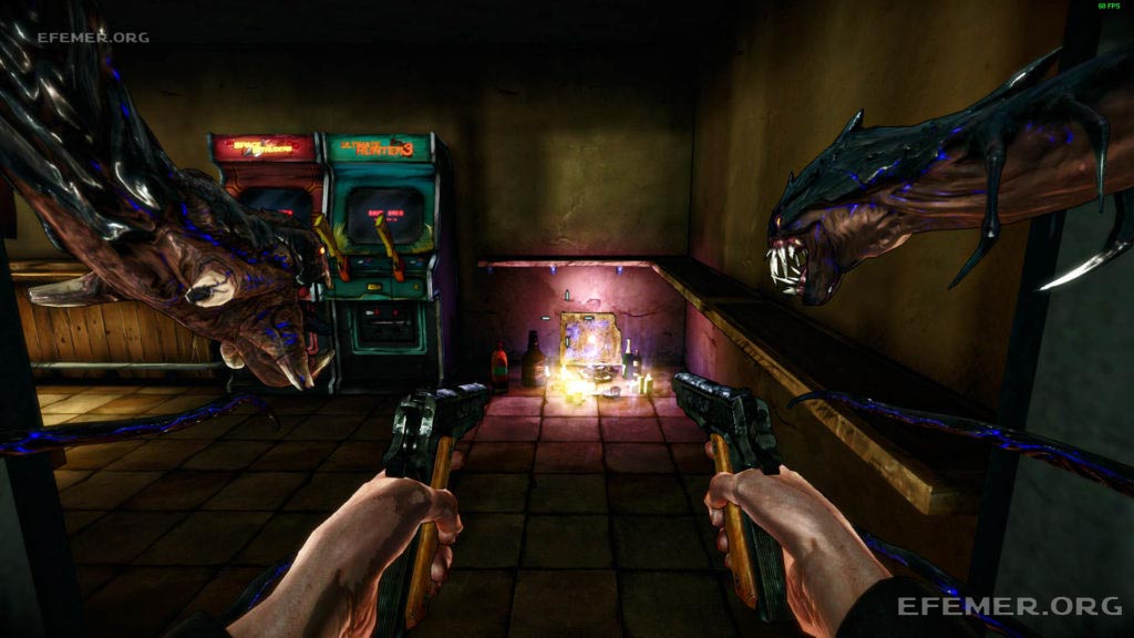 Артефакт №4 “Сестра Света”, лежащий рядом с игровыми автоматами, The Darkness 2