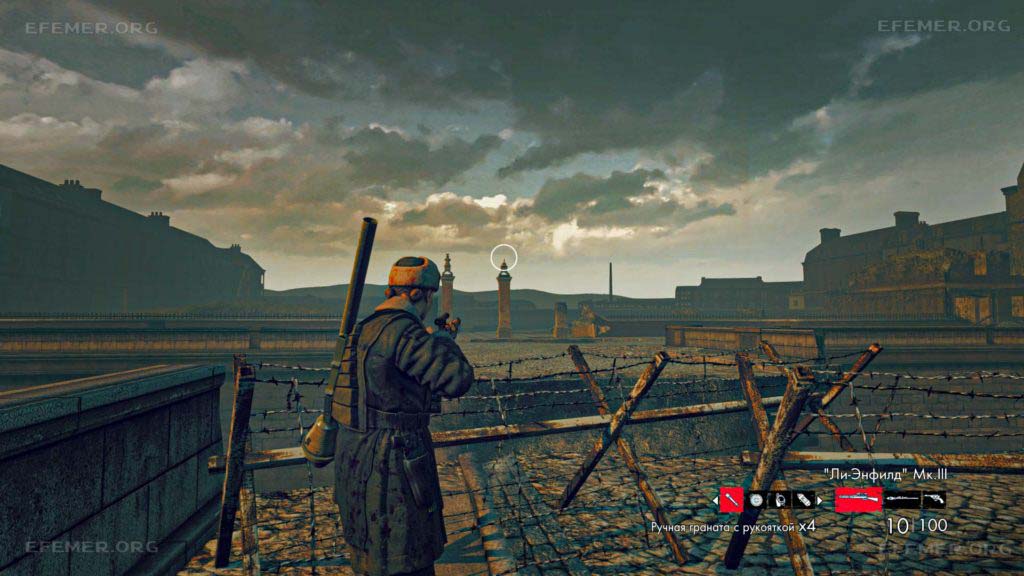 Бутылка №4, стоящая на колонне, Zombie Army Trilogy