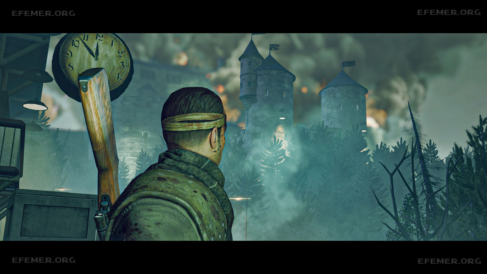 Read more about the article Все слитки и бутылки на уровне «Армия тьмы» — Zombie Army Trilogy