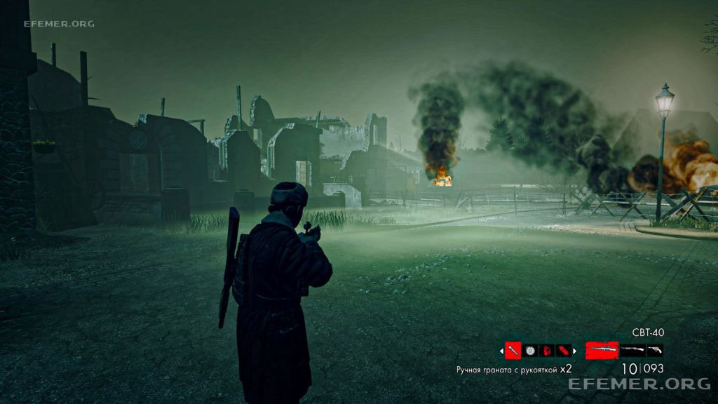 Развалины здания, в которых скрыт слиток №3, Zombie Army Trilogy