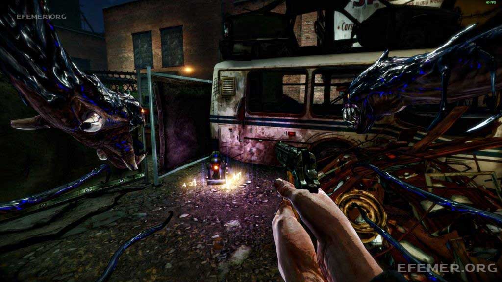 Реликвия №5 “Черный человек”, скрытая рядом с автобусом, The Darkness 2