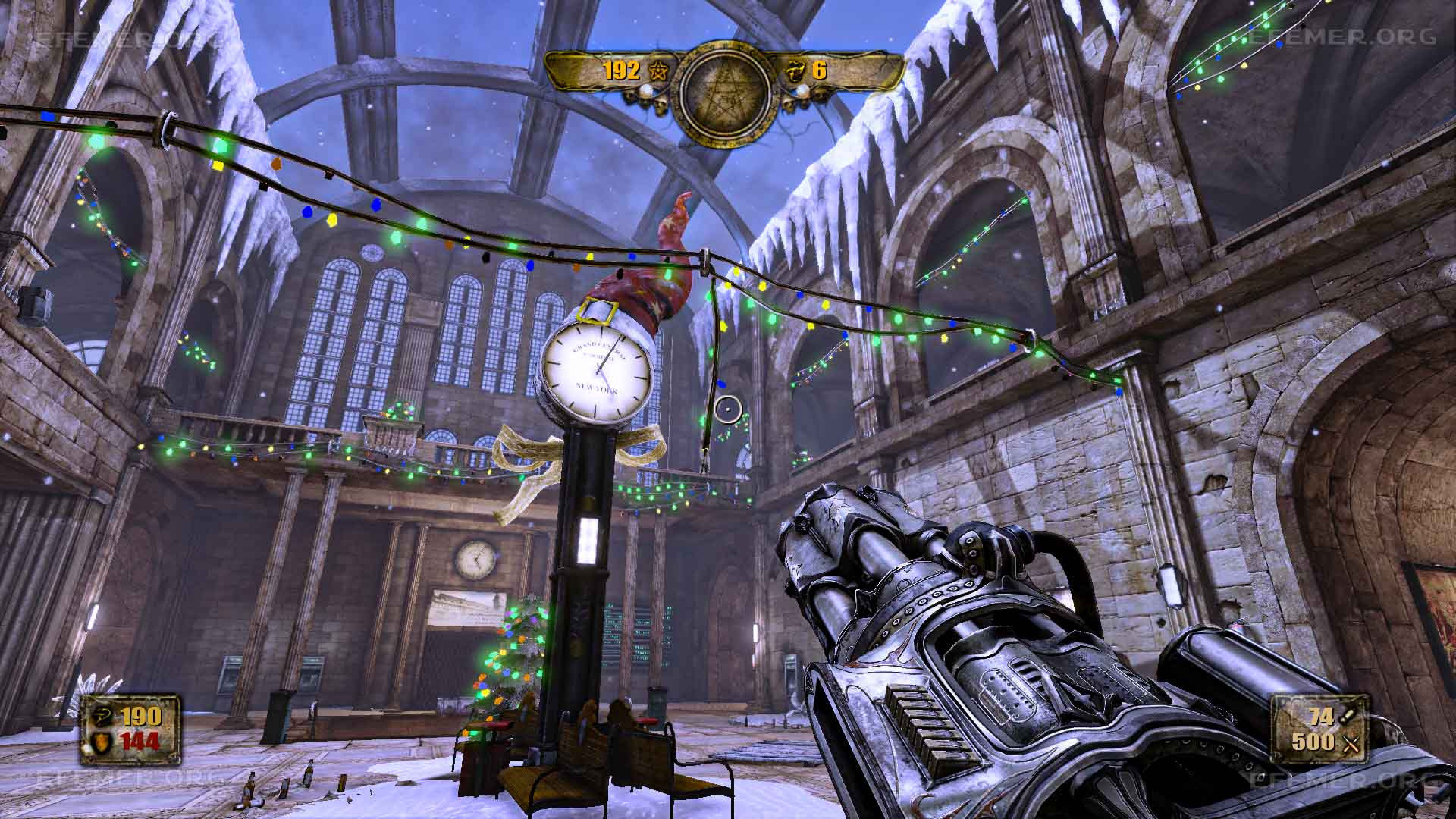 Новогодние часы в игре Painkiller H&D