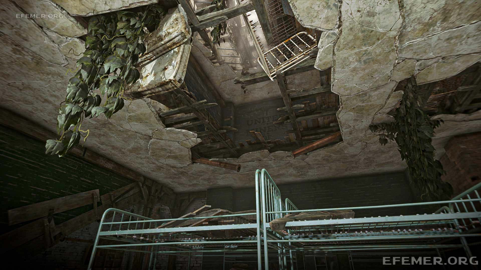 Дыра в потолке, через которую можно добраться до амулета №3, Dishonored DOTO