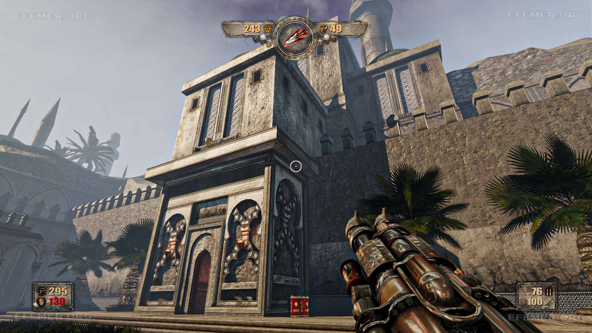 Святой предмет, стоящий на карнизе башни, Painkiller H&D