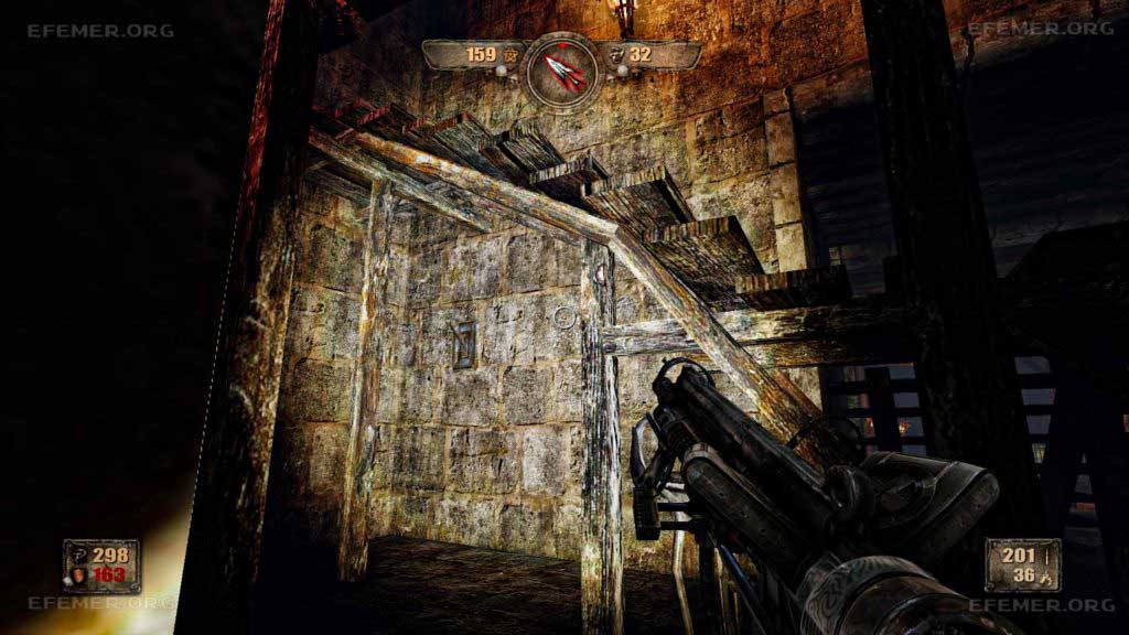 Рычаг, открывающий тайник №1, скрытый под лестницей, Painkiller H&D