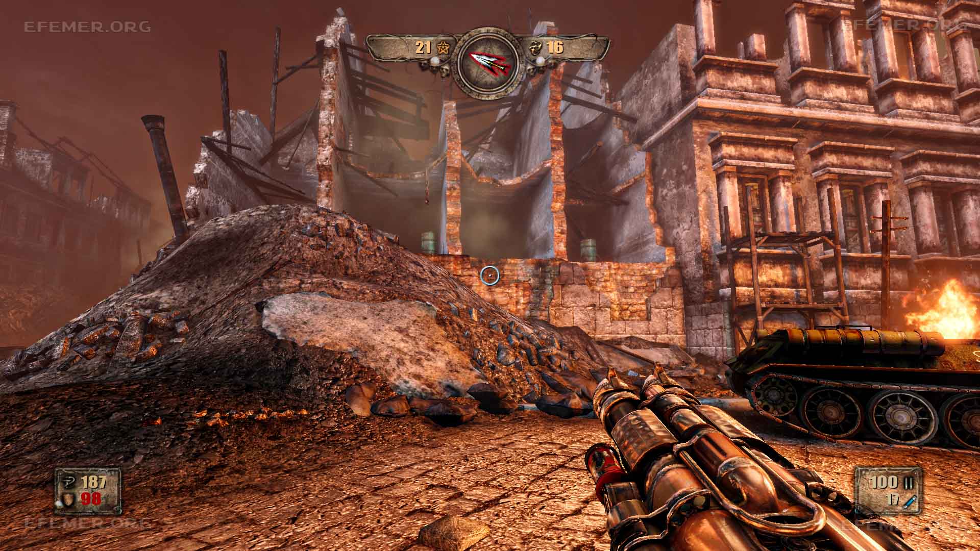 Здание с обвалившейся стеной, Painkiller H&D