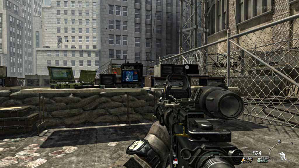 Ноутбук №5, стоящий на крыше биржи, Call of Duty: Modern Warfare 3