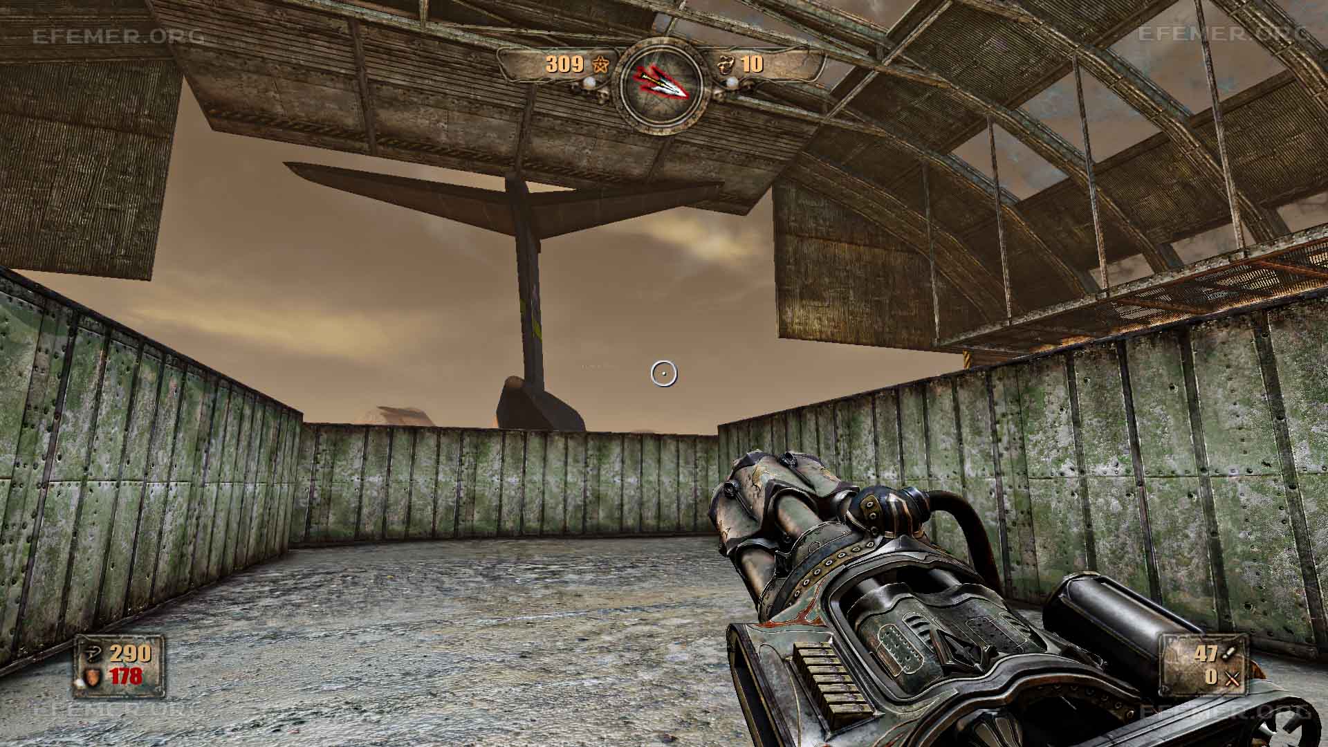 Огромный ангар в игре Painkiller H&D