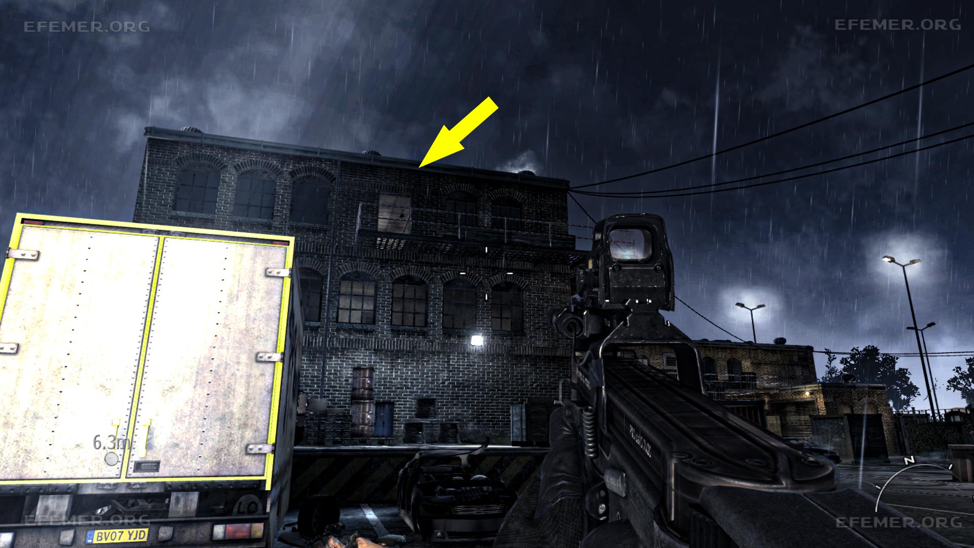 Второй этаж здания, в котором нужно искать разведанные №18, Call of Duty: Modern Warfare 3