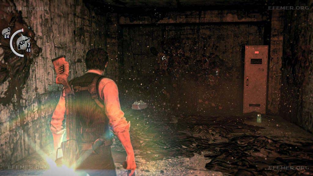 Шкафчик, внутри которого скрыта статуэтка с ключом, The Evil Within 1