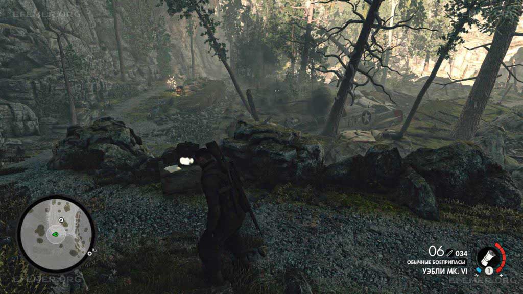 Документ, лежащий возле обломков, Sniper Elite 4