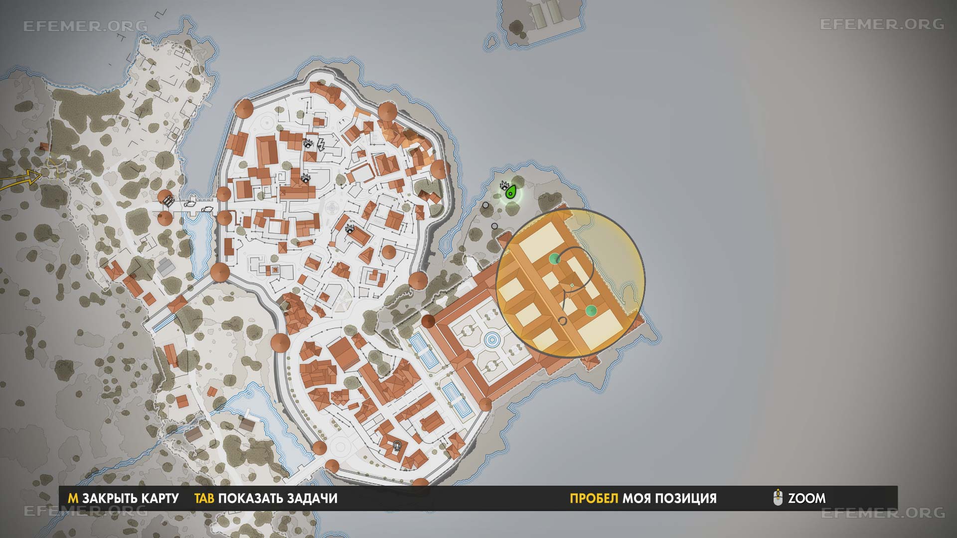 Другое местоположение трофея на карте, Sniper Elite 4