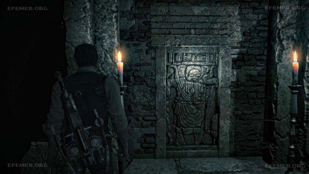 Фреска с секретом, которая открывает потайную дверь, The Evil Within 1